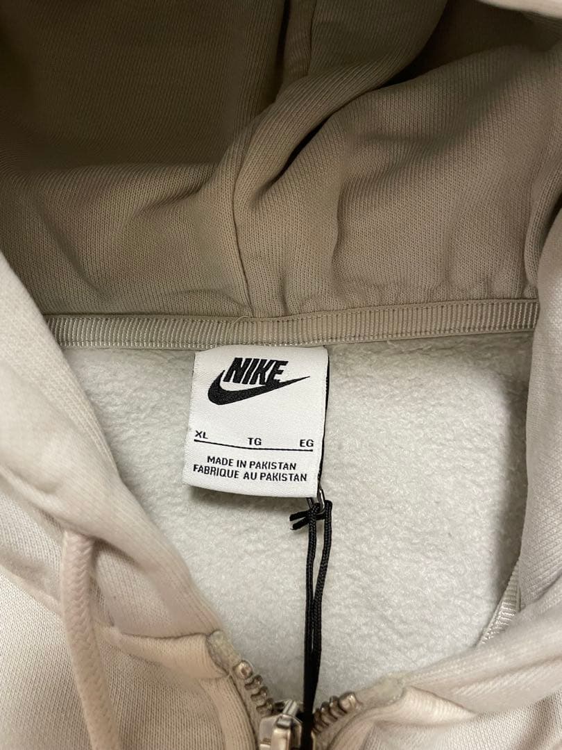 新品　XL Stussy Nike Washed Zip Hoodie Bone