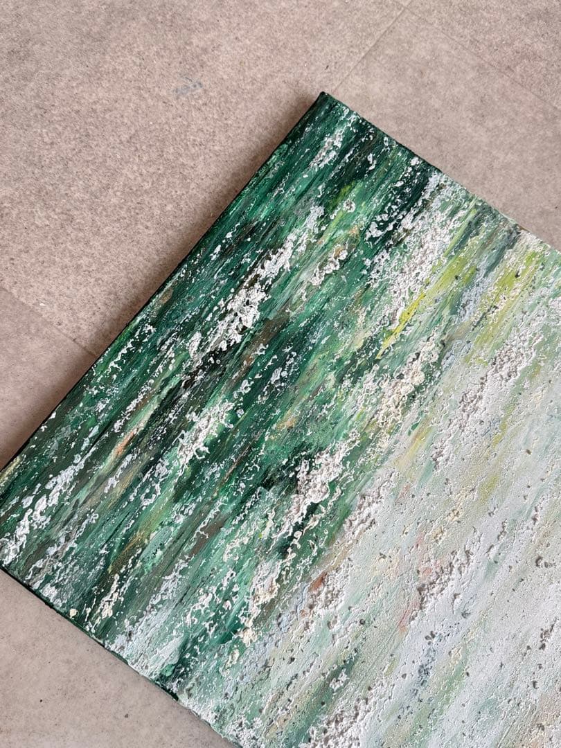 キグルミん様アクリル画テクスチャーアートno.106抽象画キャンバス