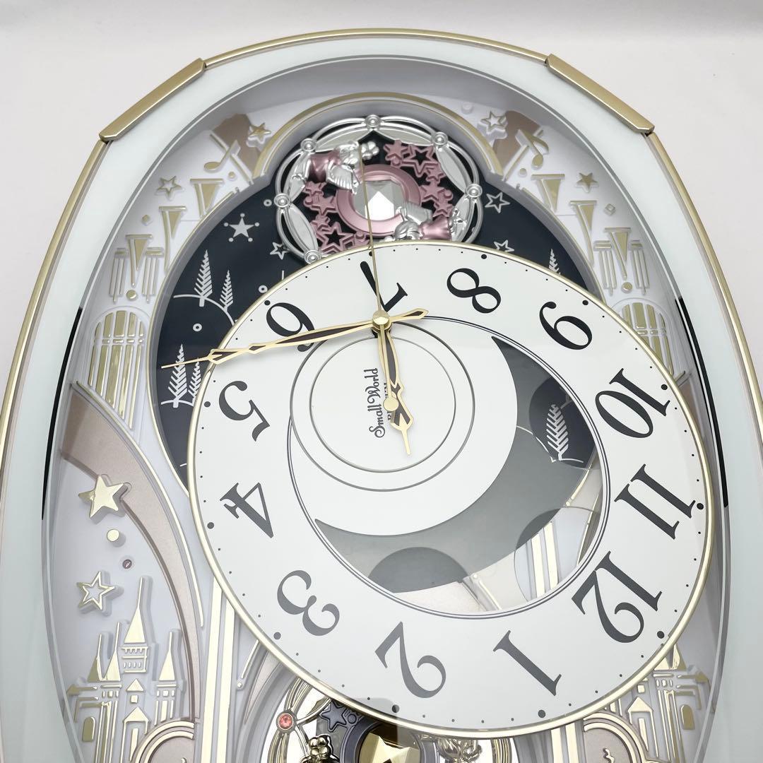 【極美品】スモールワールド 電波からくり掛時計 4MN551RH03
