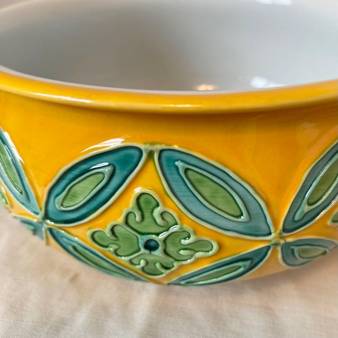 茶道具【台子皆具】 手塚祥堂造 交趾焼 黄交趾 水指 杓立 建水 蓋置 共