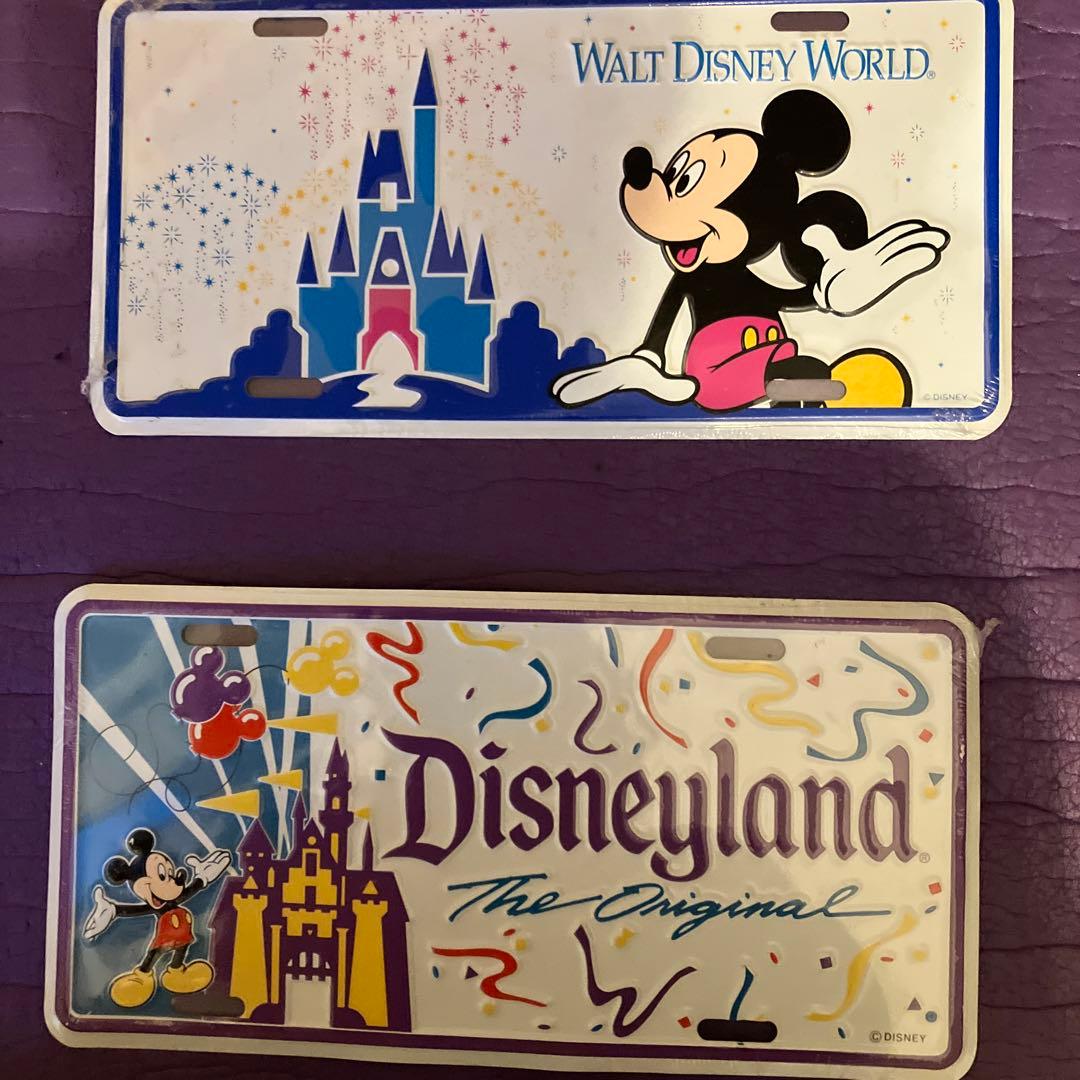 アンティーク30年前Walt Disney World プレート2枚セット