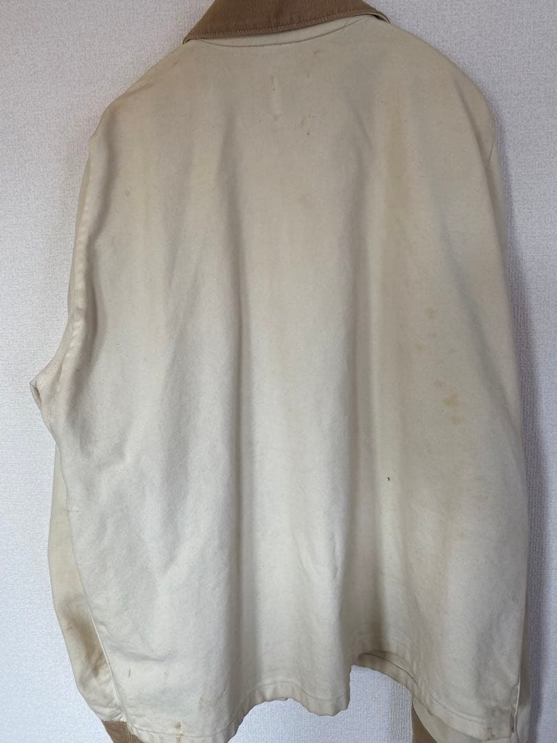 カーハート　XL Carhartt White キャンバス×コーデュロイ