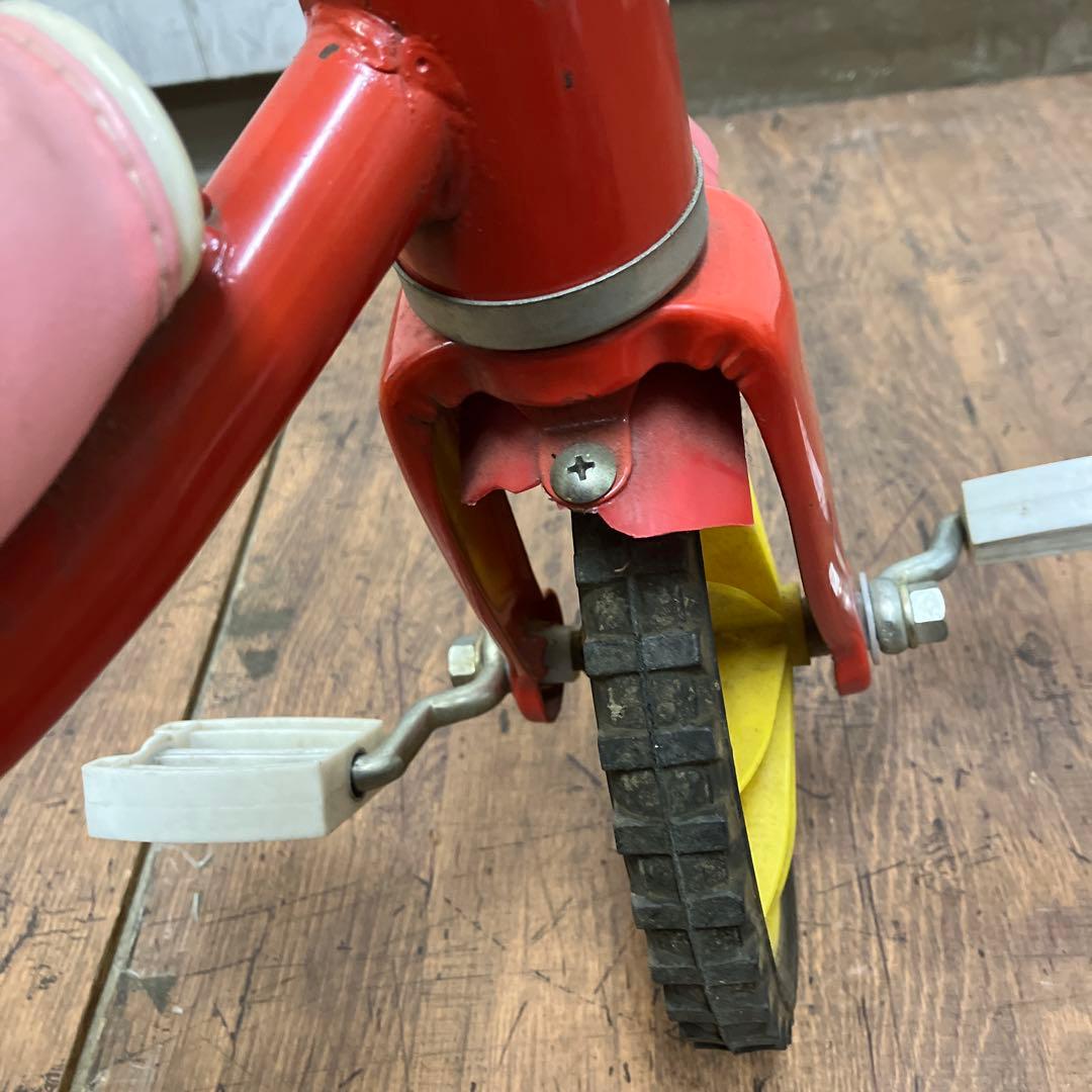 昭和レトロ バンビ ラブリーチャイルド ヴィンテージ 三輪車 レッド