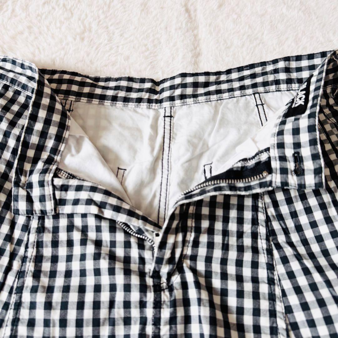 【AD2008】 ブラックコムデギャルソン サルエルパンツ ギンガムチェック S