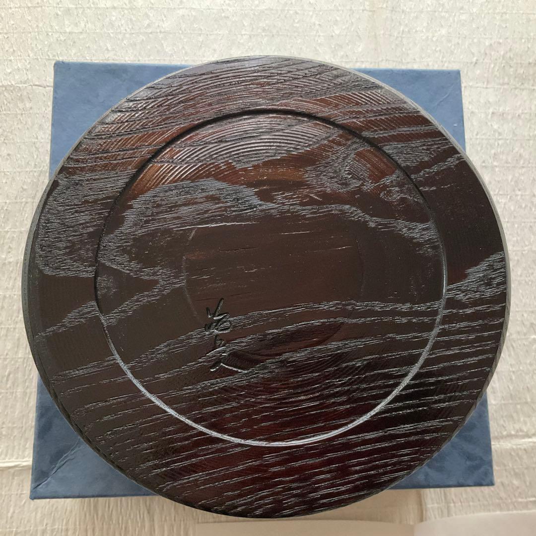 村瀬治兵衛　菓子器　沢栗　日本産本漆　二代目治兵衛