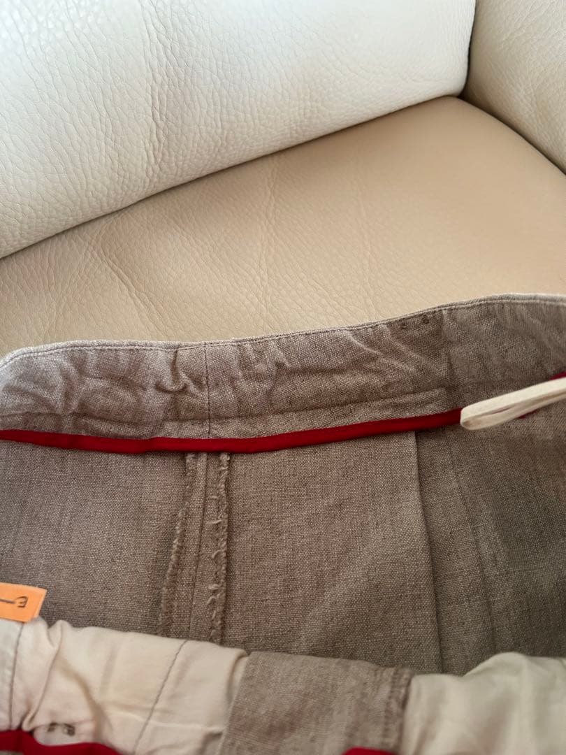 【美品】プラダ　PRADA 麻のキュロット