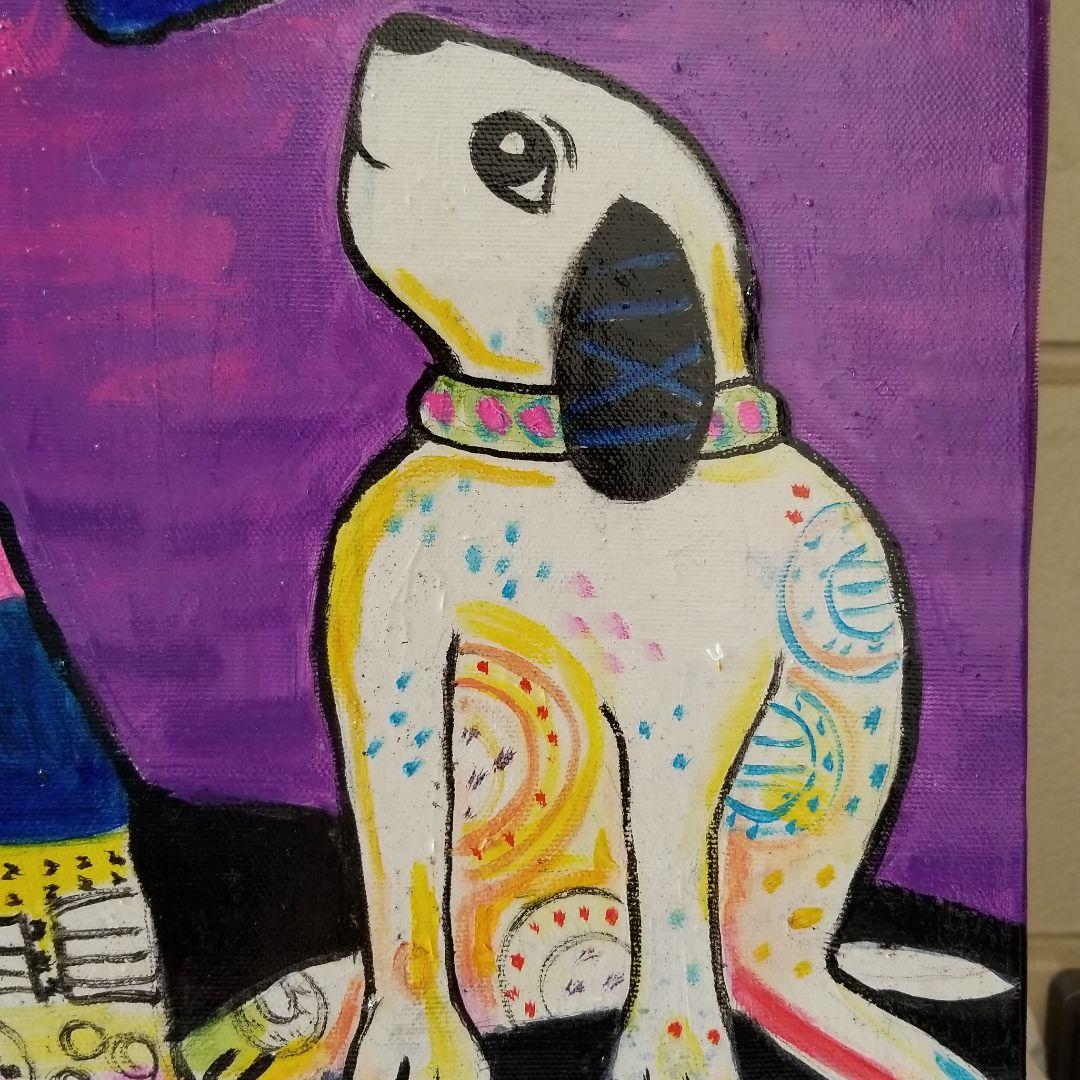 油絵 ゆ(o^^o)☆様専用確認 ベストフレンド馬と犬