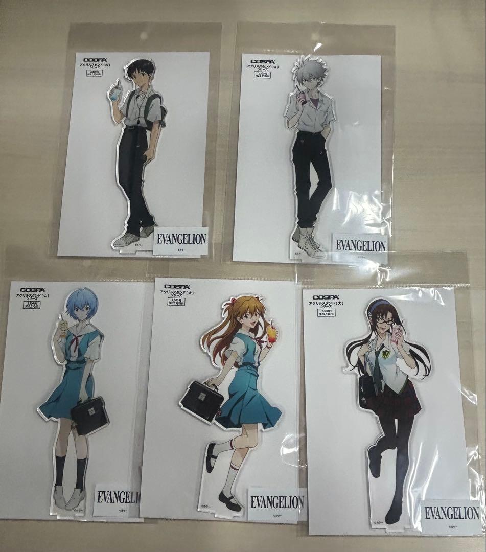 エヴァンゲリオン30周年記念展 アクリルスタンド アスカ レイ マリ