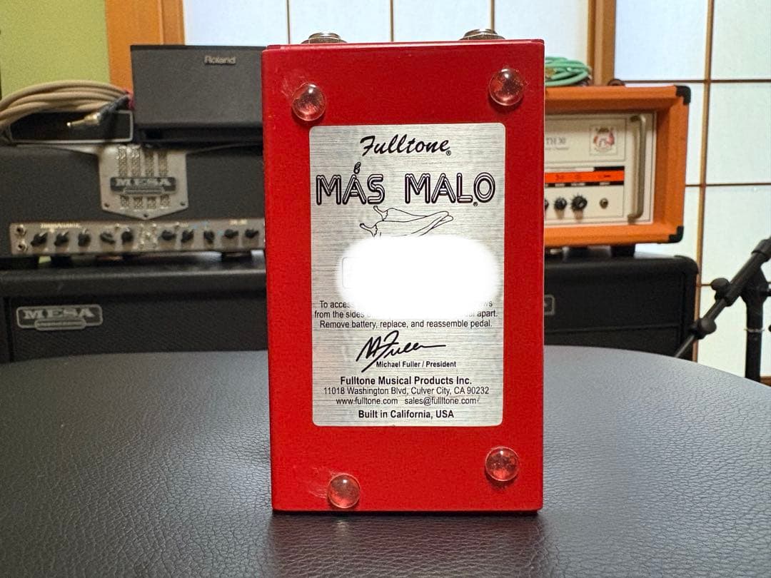 Fulltone Más Malo ギターエフェクター