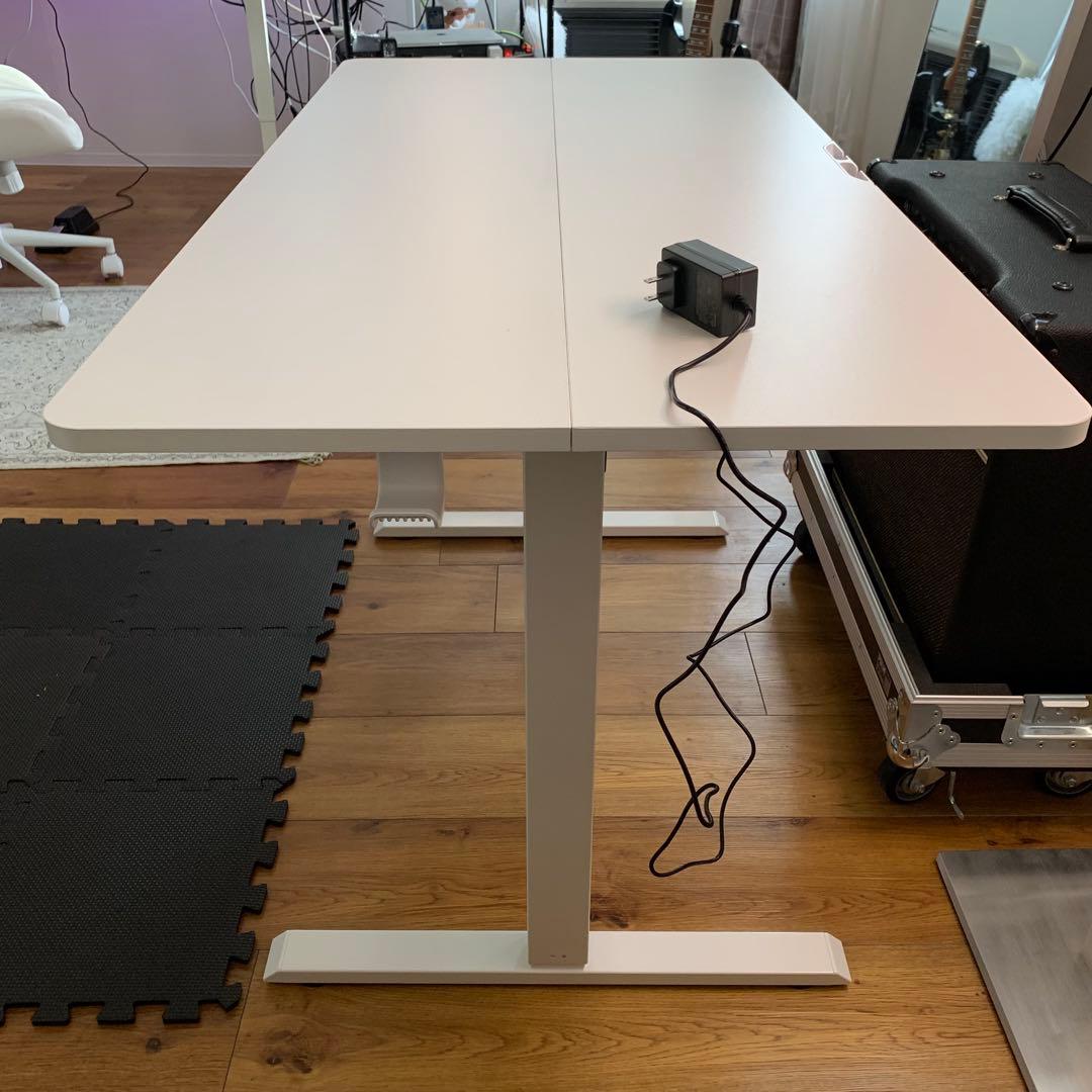 【KARD】昇降デスク　ホワイト　幅120㎝　奥行60㎝
