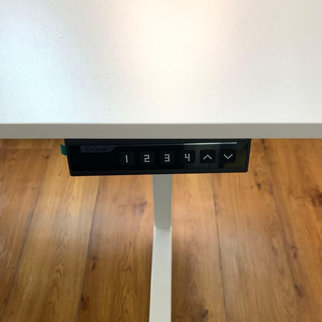 【KARD】昇降デスク　ホワイト　幅120㎝　奥行60㎝