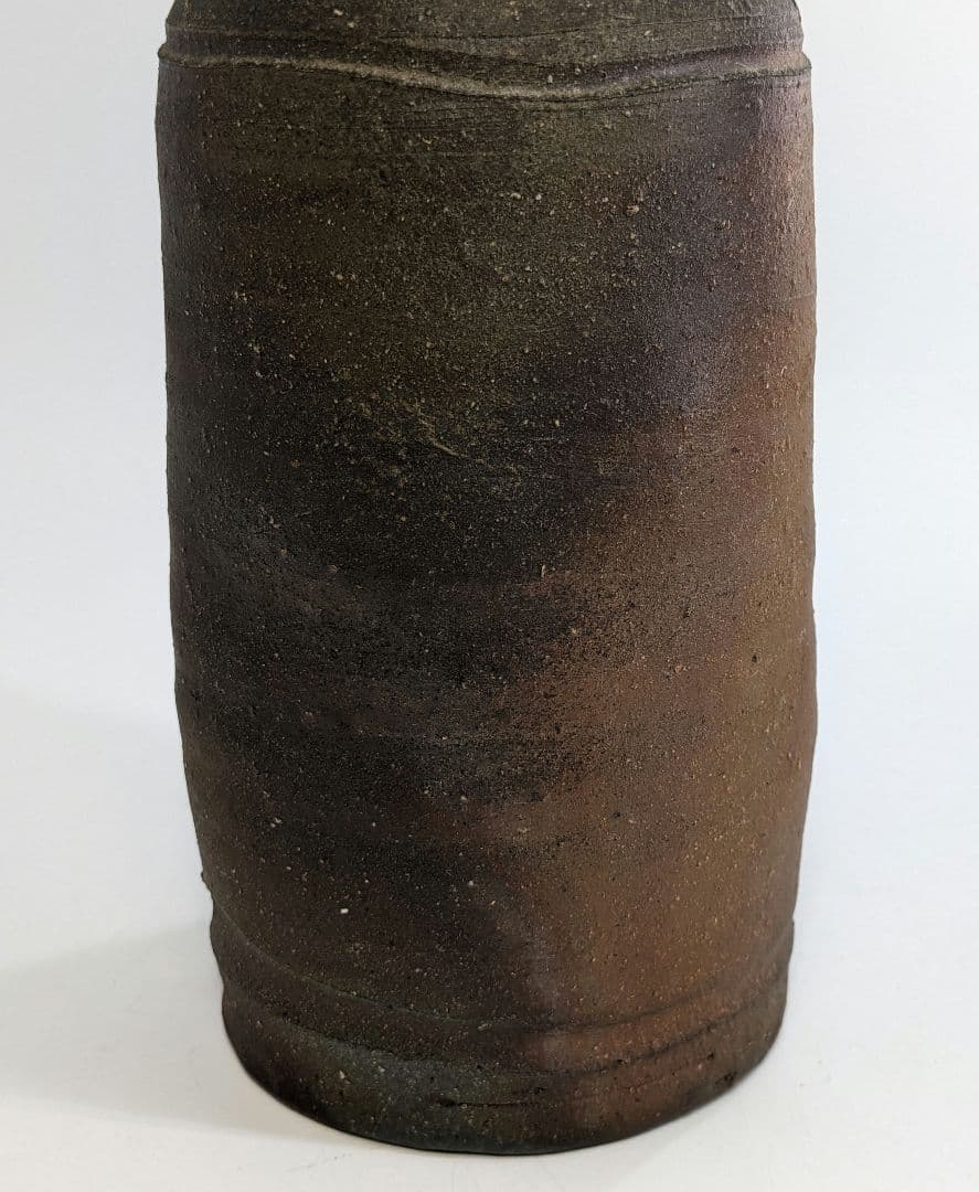 岡山県重要無形文化財 藤原建 備前焼 花入 合箱 花瓶 花器 フラワー