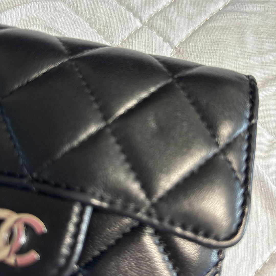 値下げしました シャネルマトラッセ三つ折り財布