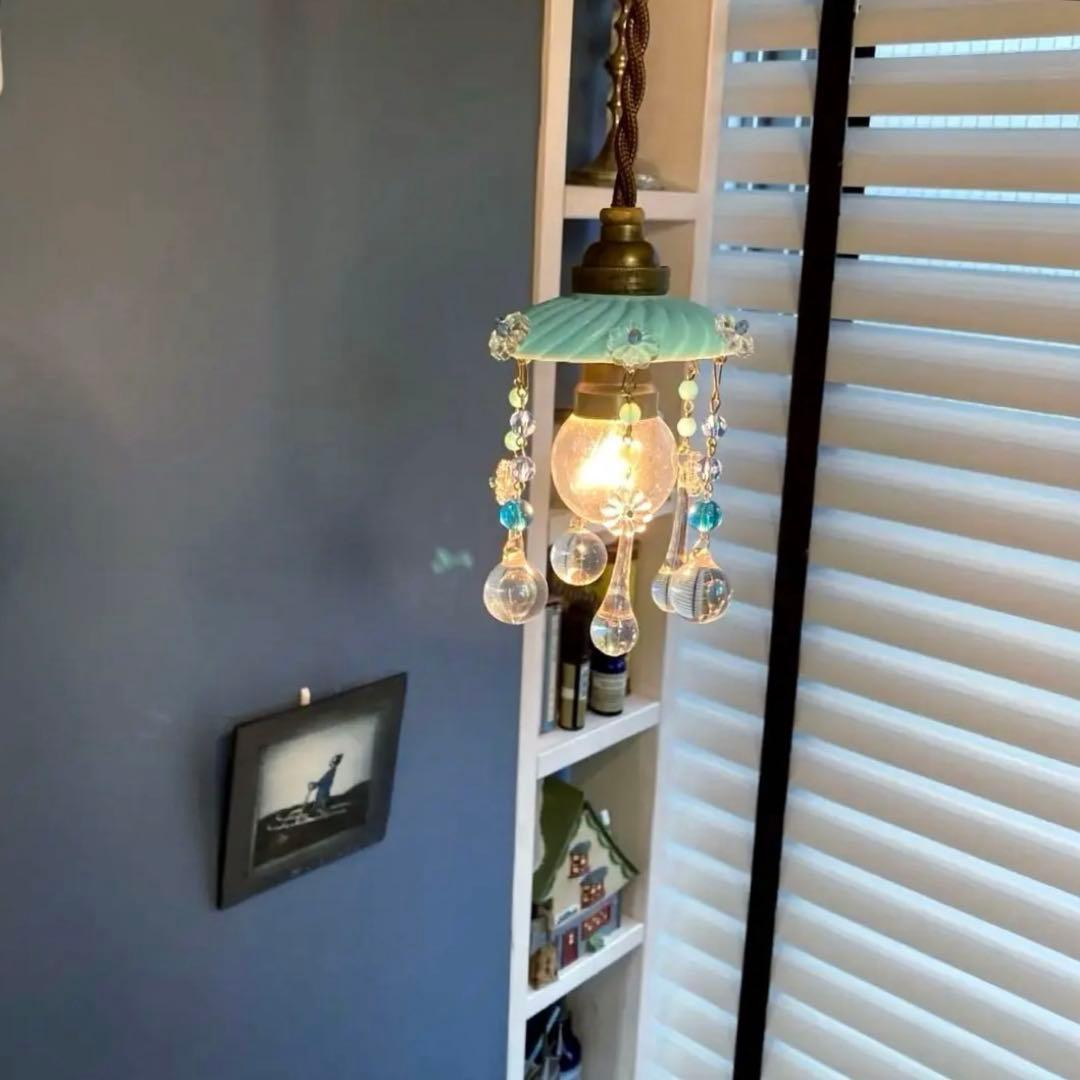 ミニシャンデリア 19世紀 フランス オパールセント アンティーク 超