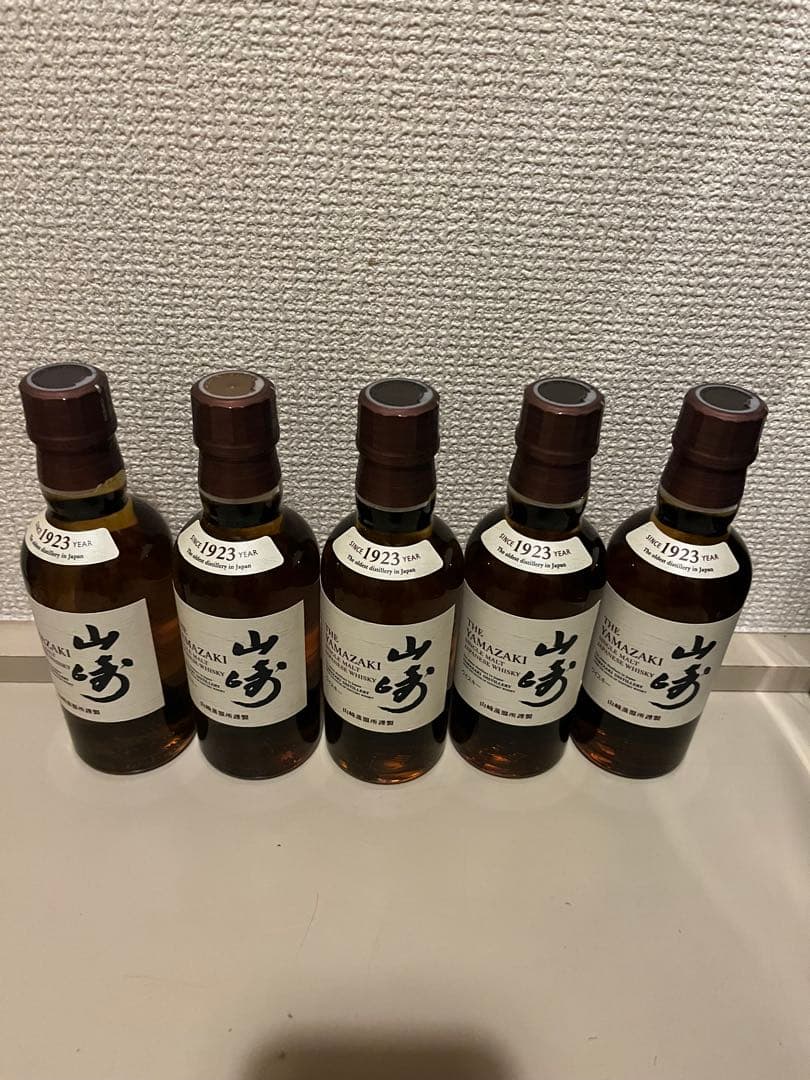 山崎ウイスキー 180ml 5本セット 山﨑ミニボトル180ml×16本白州ミニボトル180ml×5本計21本
