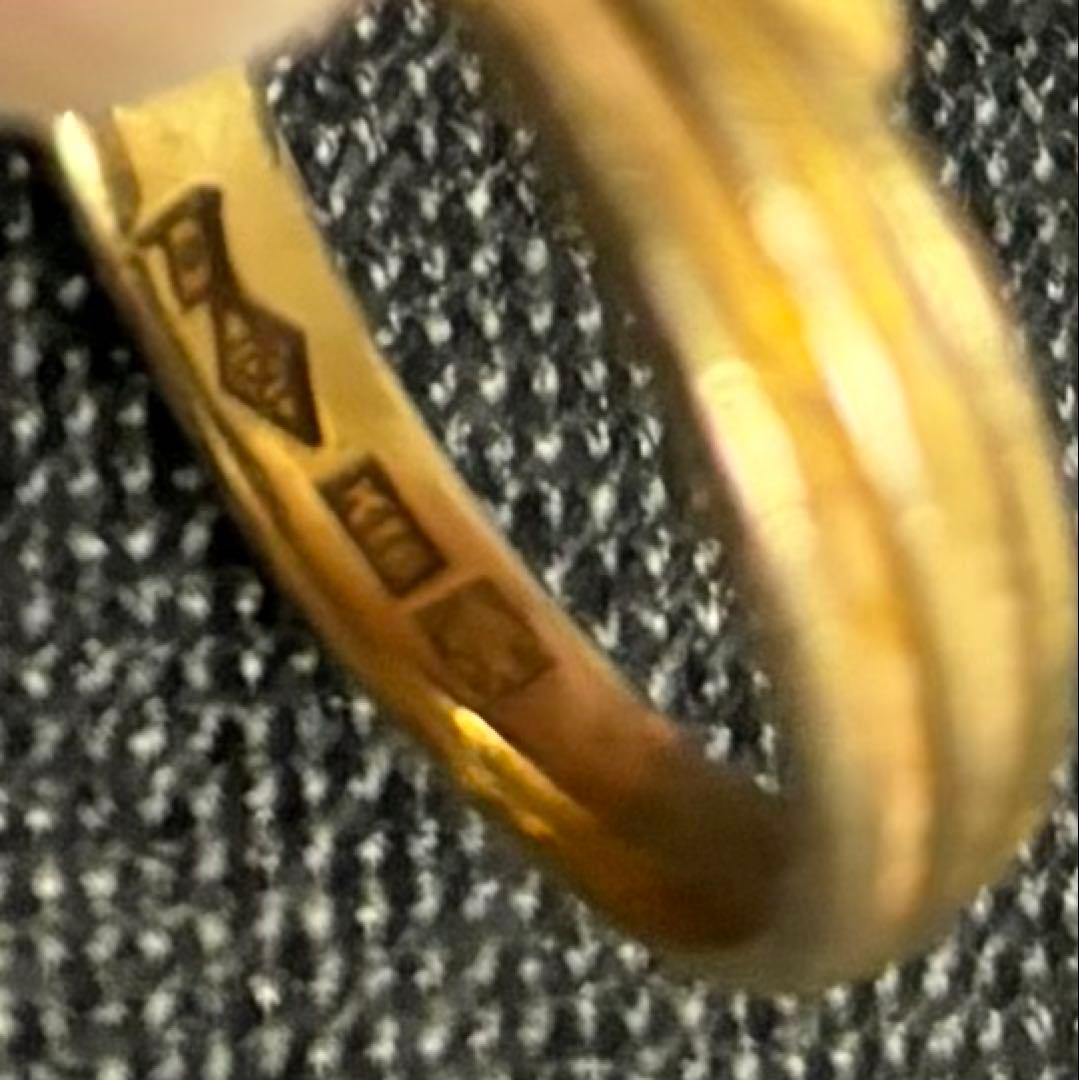 K18 ヴィンテージリング 約12号