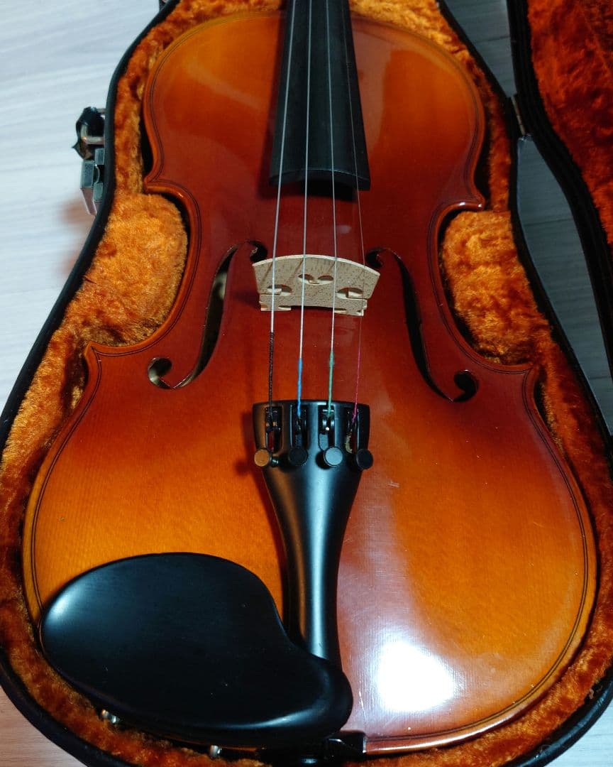 高級 バイオリン 鈴木 No.280 4/4 証明ラベル有、弓ケース付 定価7万