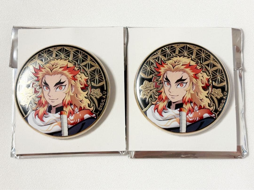 鬼滅の刃】AGF 2022 レリーフメタル缶バッジ 煉獄杏寿郎