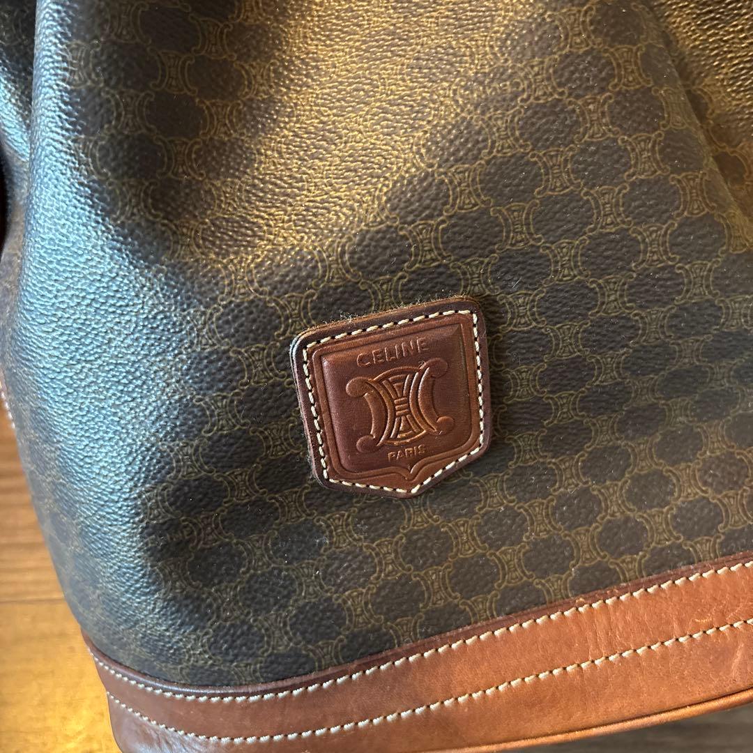 CELINE バケットバッグ ブラウンレザー