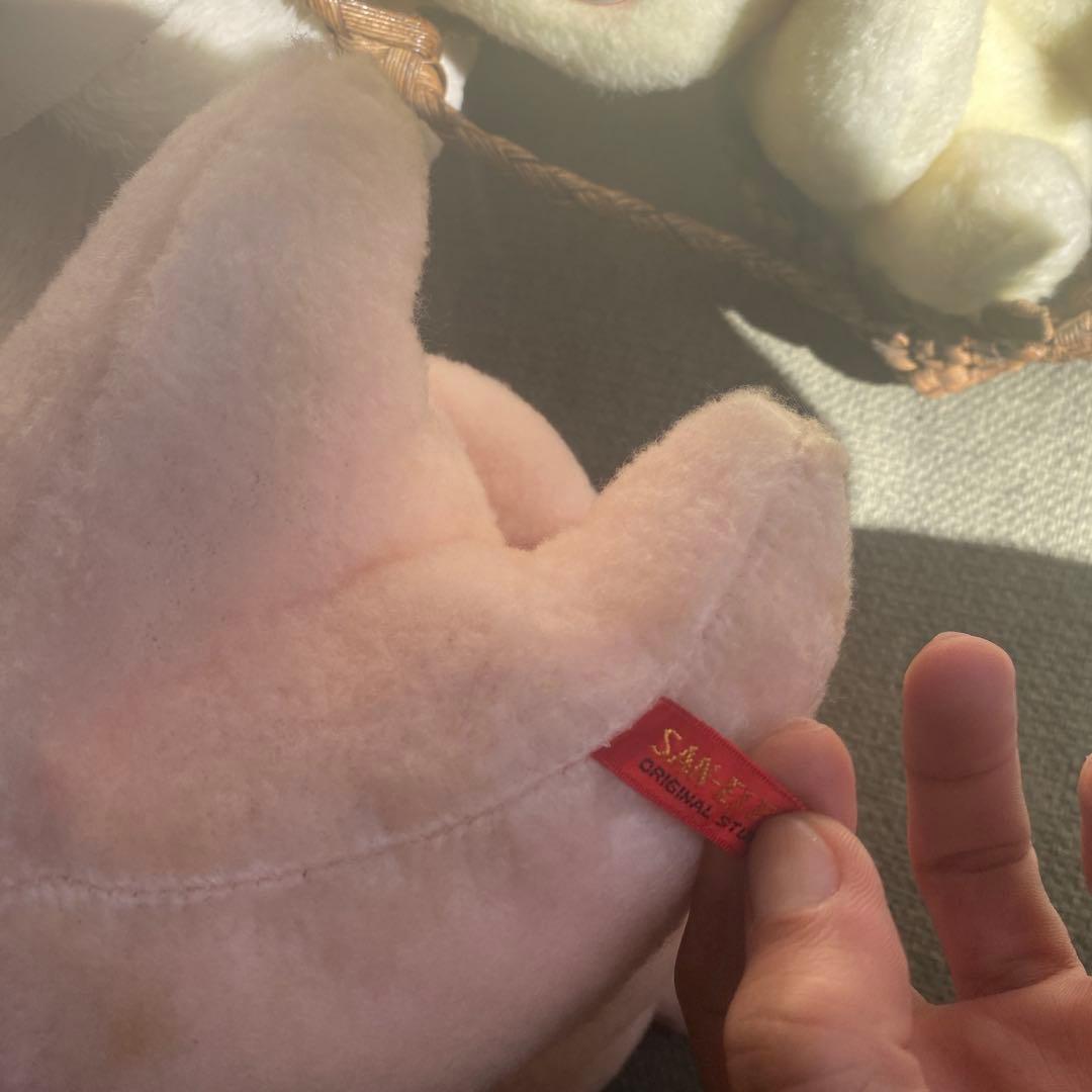 昭和レトロ　ビンテージ　サンエートイ　SAN-EI TOYS うさぎ　ぬいぐるみ