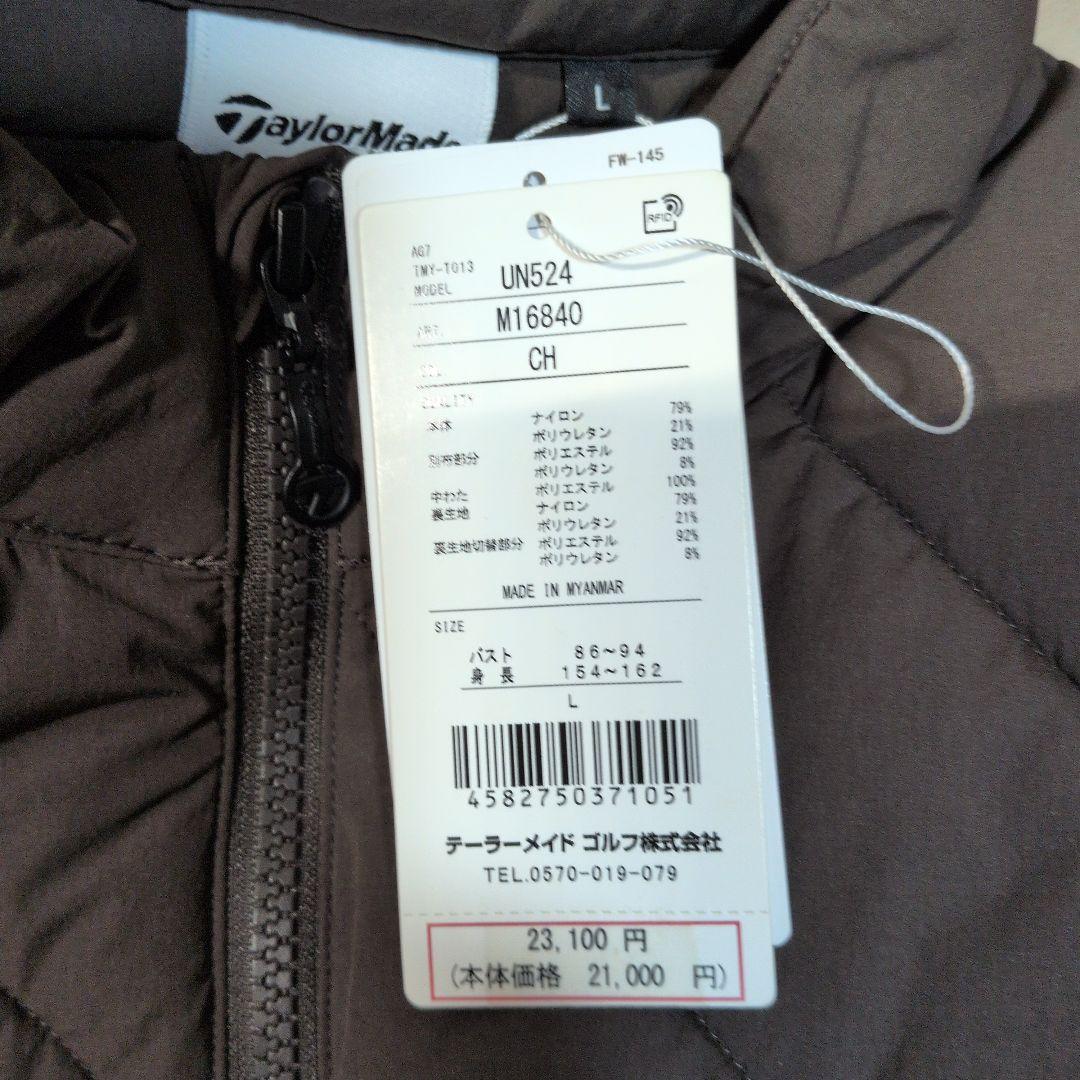 TaylorMade:レディース:Lサイズ: 中綿ジャケット:茶色
