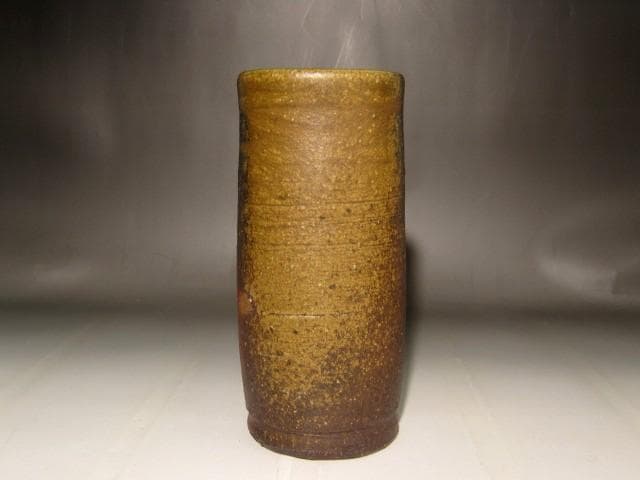 人間国宝 藤原雄 花入 鵬雲斎花押の逸品 s259