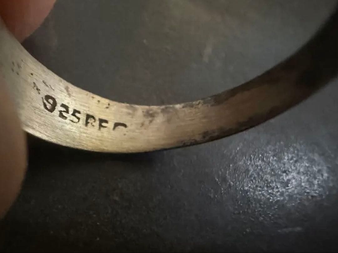 希少　メキシコ　ヴィンテージ　リング　アンティーク　インレイ　ターコイズ　925