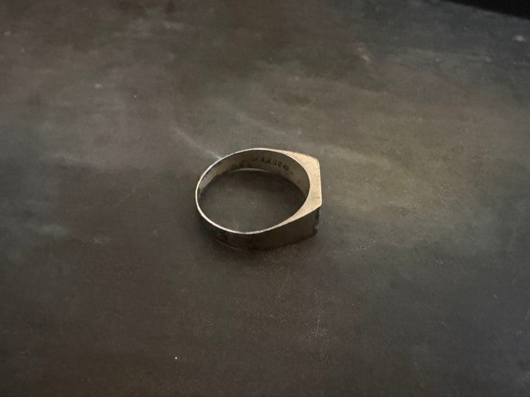 希少　メキシコ　ヴィンテージ　リング　アンティーク　インレイ　ターコイズ　925