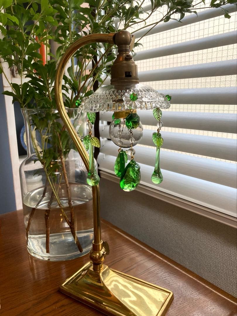 専用）ミニシャンデリア（植物）1920年 フランス イギリスランプ