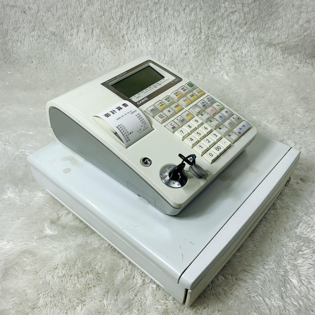 CASIO TE-340 レジスターカシオ レジスター TE-340WE ホワイト CASIO