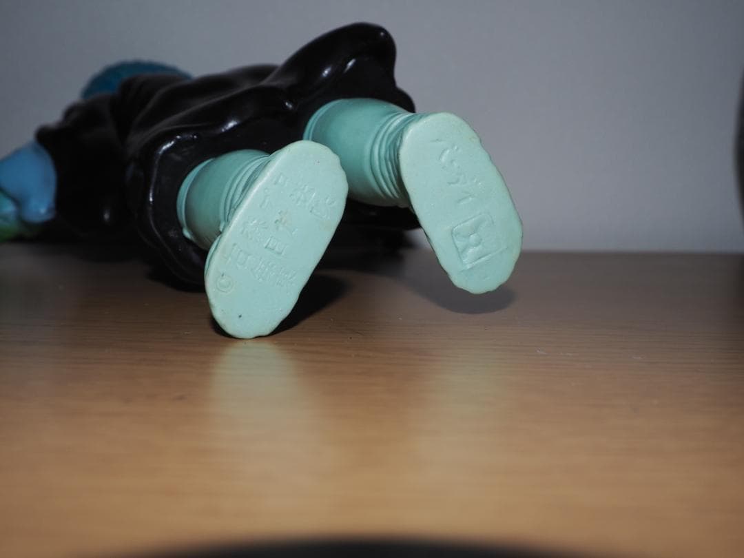 【取り置き】旧バンダイ　変身忍者嵐　鬼火まむし　ソフビ　24.5cm　当時物