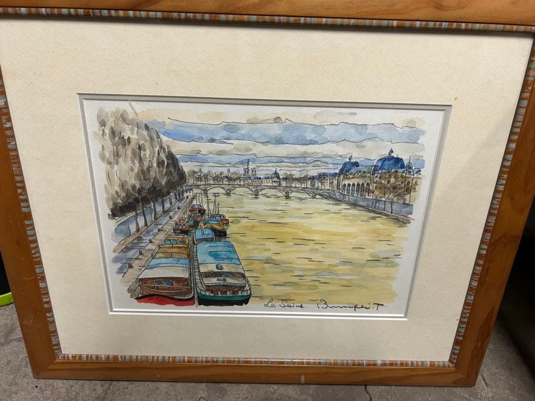 高橋文平　水彩画 高橋文平 絵画 水彩画 ポルトガル 絵 トマール 風景画 インテリア