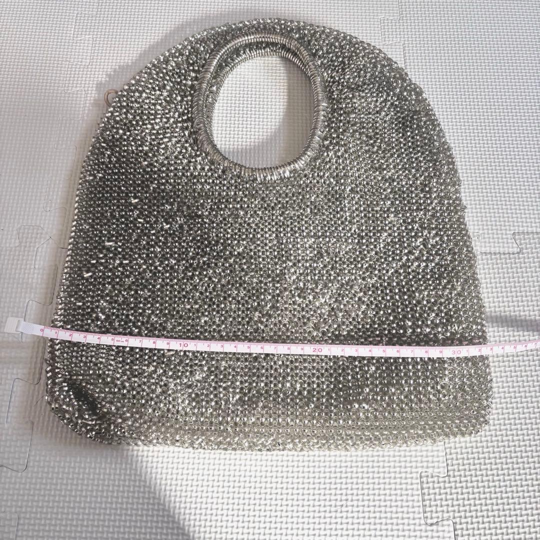 美品　アンテプリマ　ANTEPRIMA ハンドバッグ　シルバー