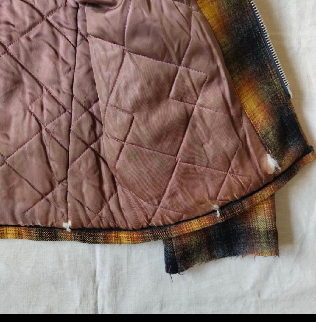 50s 60s オンブレ チェック ウールジャケット CPOジャケット - メルカリ