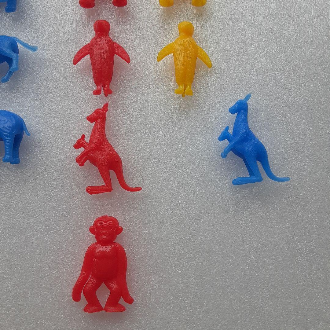 食玩 コリス フエラムネ おまけ おもちゃばこ 豆動物 赤・黄・青 22点