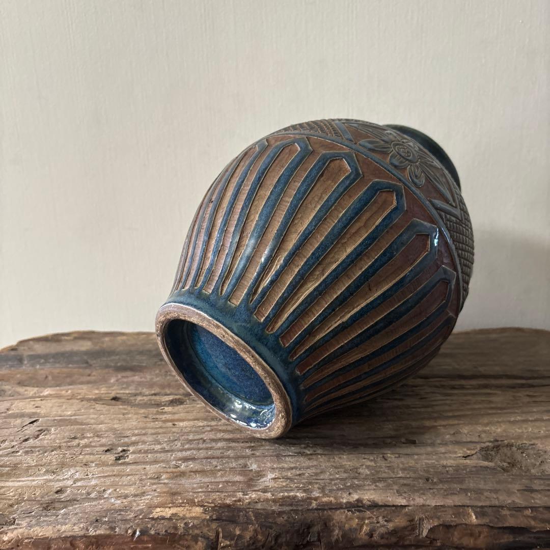 琉球 古典焼 小壺 ④ 壺屋焼 やちむん 古民芸 アンティーク 骨董 検:李朝.