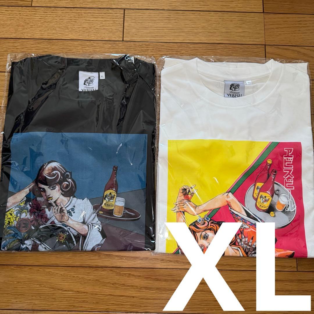 エビスビール×荒木飛呂彦 描き下ろしデザイン Tシャツ Mサイズ2種