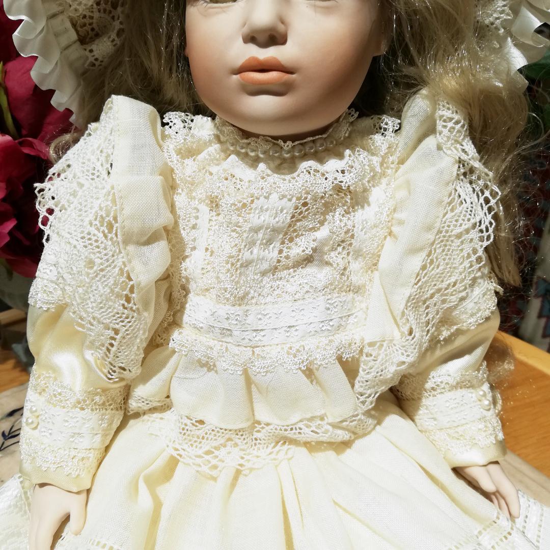 イタリア製◇ARIANNA ストア アリアンナ＊ビスクドール＊金髪の少女