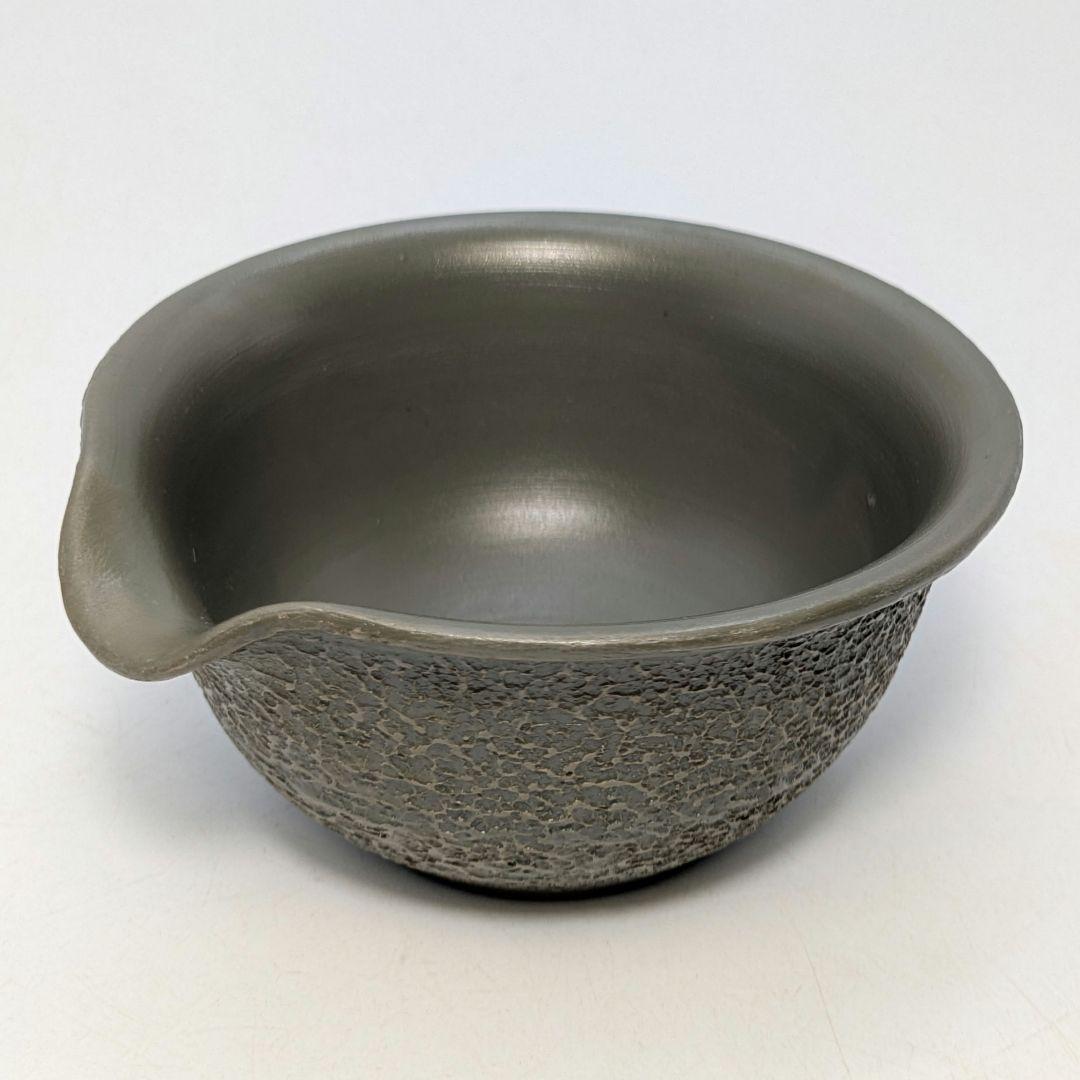 藤田龍峰 青備前石目煎茶器（宝瓶・湯冷まし・煎茶碗5客）