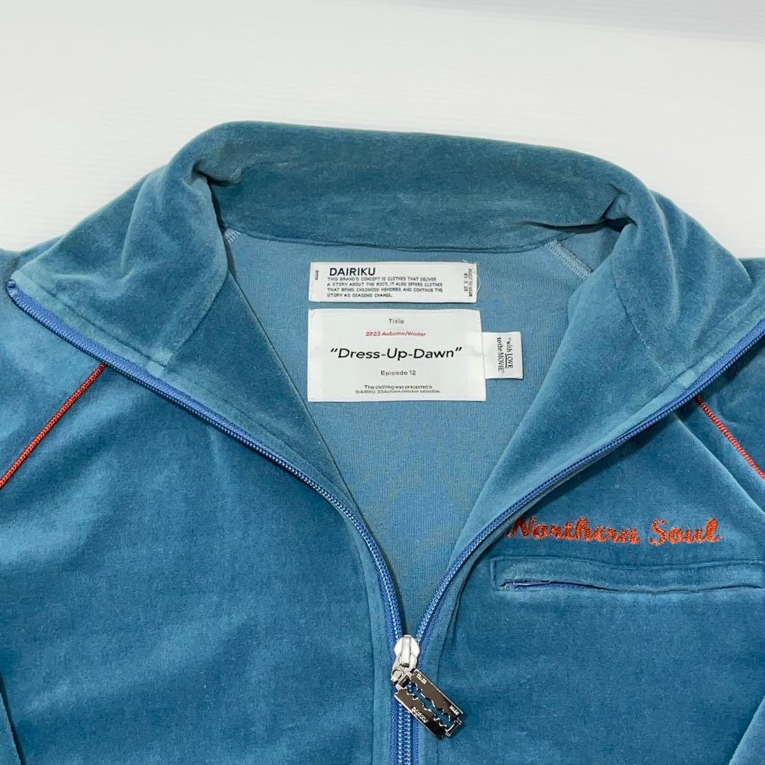 knmen126-0700 ダイリク　23AW ベロアトラックジャケット　M