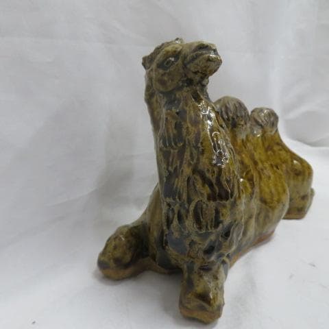 宮崎道正作 益子焼 置物 ラクダ らくだ