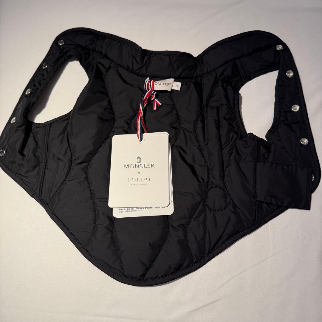 モンクレール ポルド ドッグ クチュール 犬用ダウンベスト 犬服 黒