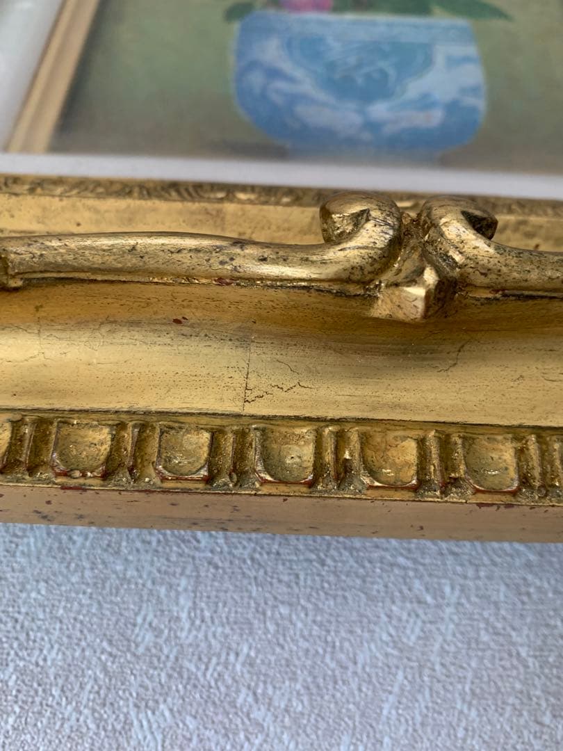 小原 稔 『 バラ 』 油絵 油彩 絵画