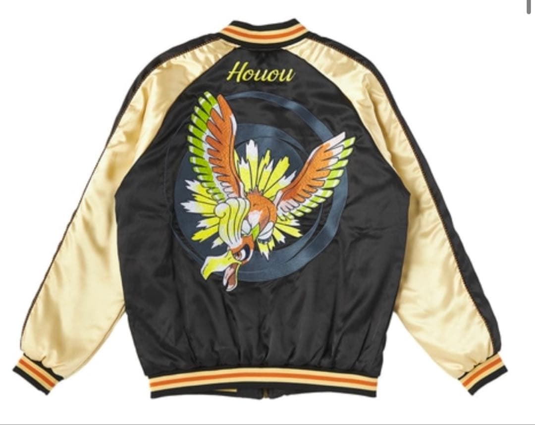 ポケモンセンター 金銀 スカジャン スタジャン ジャンバー ホウオウ M サイズ