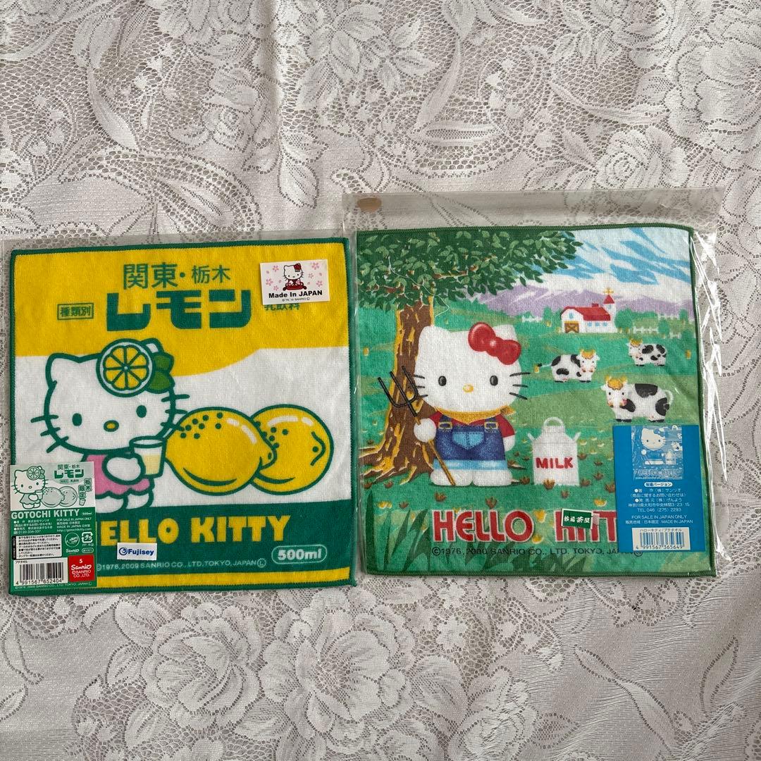 【匿名配送】ご当地キティタオルハンカチ82枚