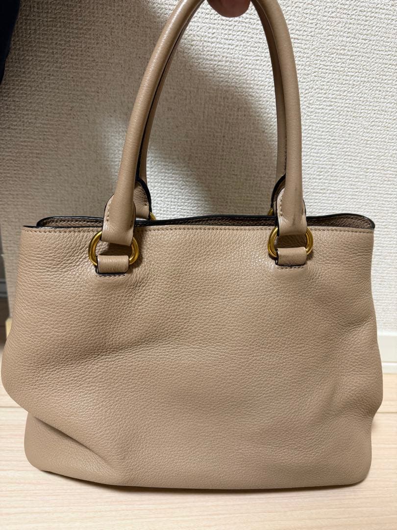 PRADA プラダ ハンドバッグ 2WAYベージュ 正規品 型崩れあり 美品