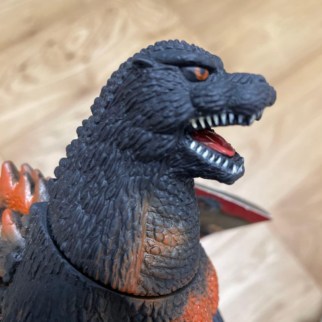 【希少タグ付】1995年 バーニングゴジラ ソフビ フィギュア 東宝