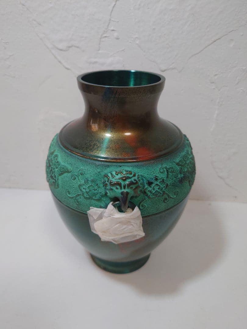 久芳堂 銅花器 銅蟲花瓶 花器 槌目 茶道具 花道具 華道具 花生