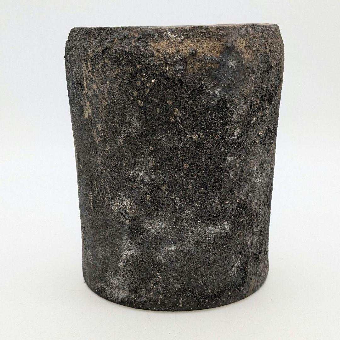 山下譲治 備前焼 窯変灰被り水指 共箱 水差し 茶道具 茶器 抹茶 食器