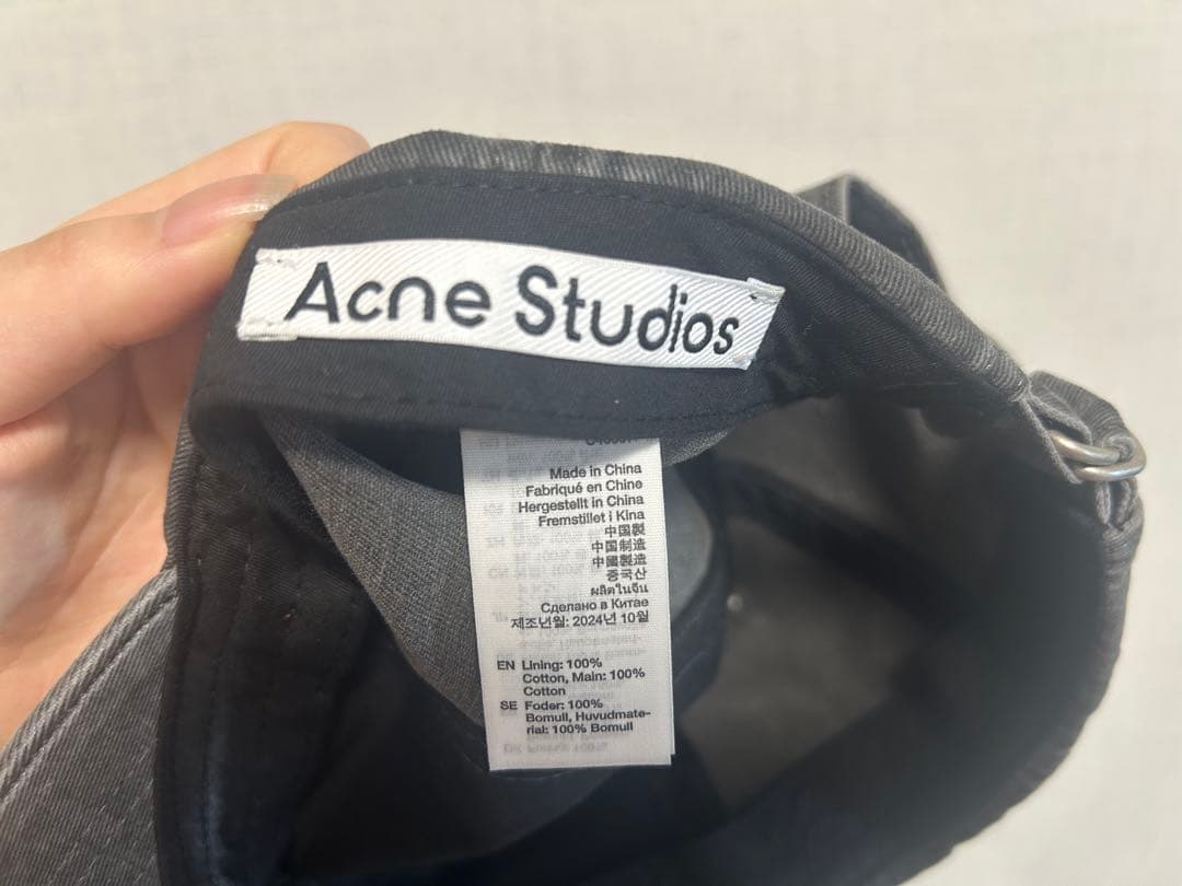 Acne Studios ペンダントツイルキャップ グレー ワンサイズ - メルカリ